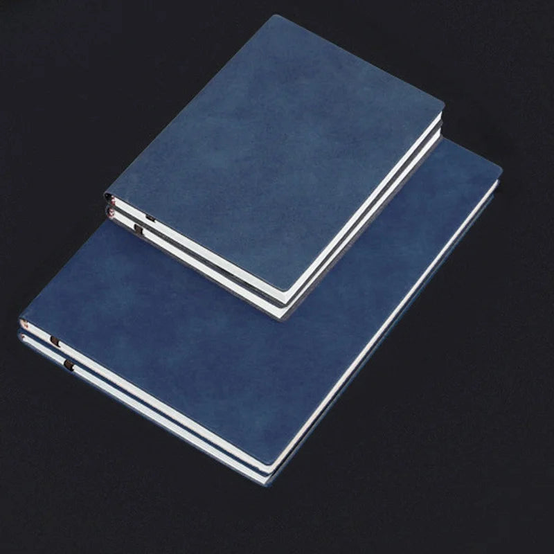 Minimalist leather notebook in A5 and A6 – lined journal for office use
