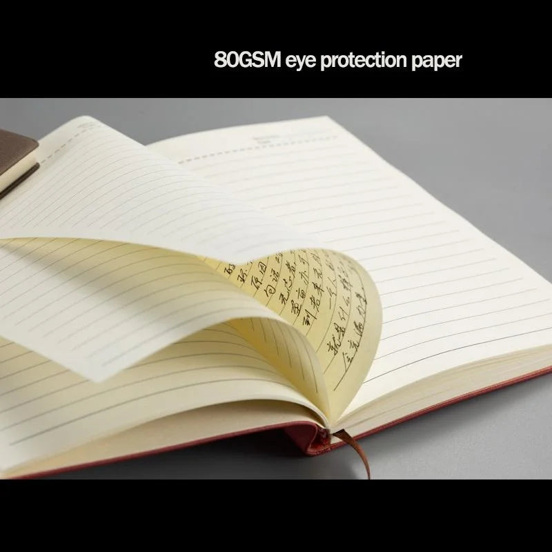 Minimalist Leather Notebook – A5 / A6 Journal with 160–240 Pages