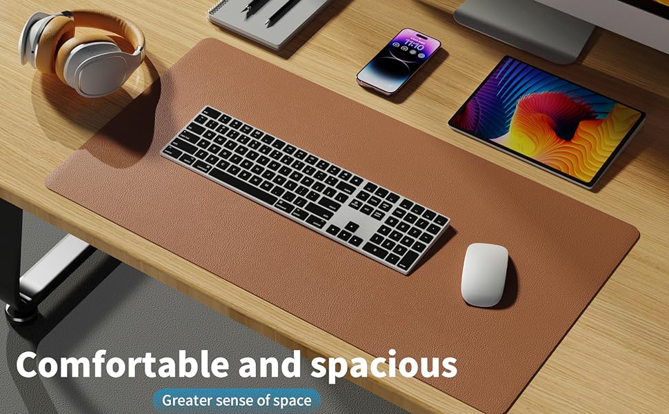 PU Leather Desk Pad – Waterproof Non-Slip Writing Surface for Office & Home