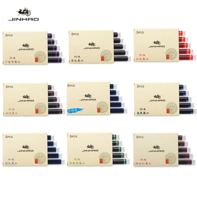 Fountain Pen Ink Cartridges – 5/10/15-Pack Refill for 2.6mm Pens