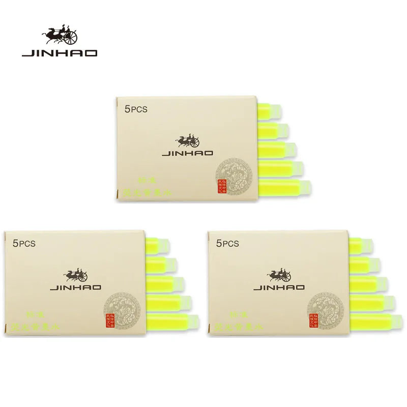 Fountain Pen Ink Cartridges – 5/10/15-Pack Refill for 2.6mm Pens