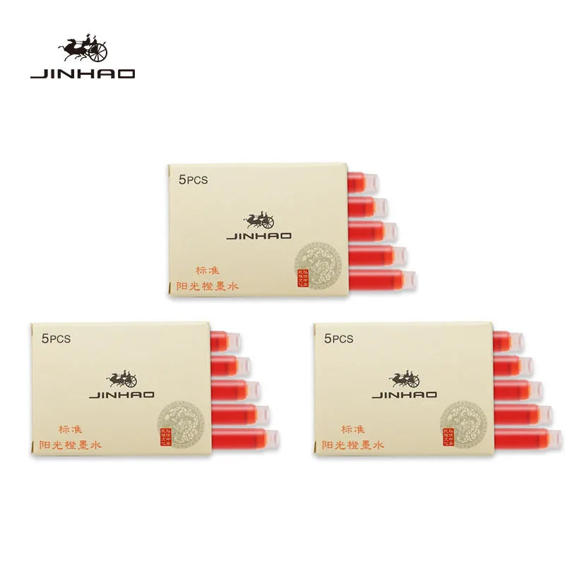 Fountain Pen Ink Cartridges – 5/10/15-Pack Refill for 2.6mm Pens