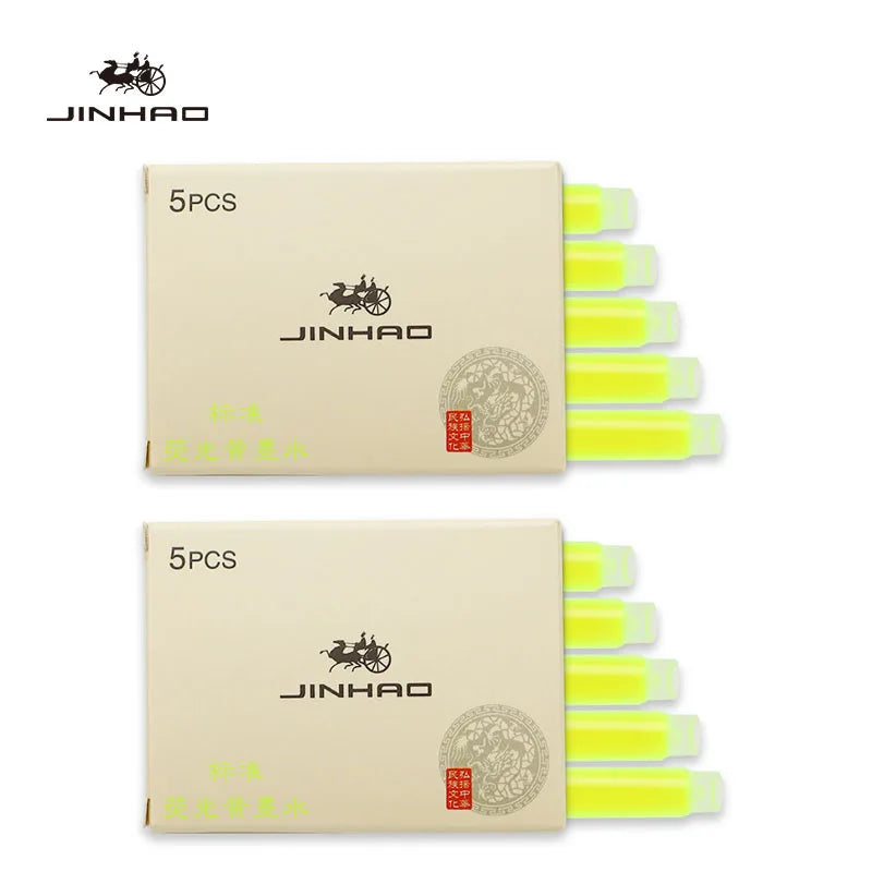 Fountain Pen Ink Cartridges – 5/10/15-Pack Refill for 2.6mm Pens