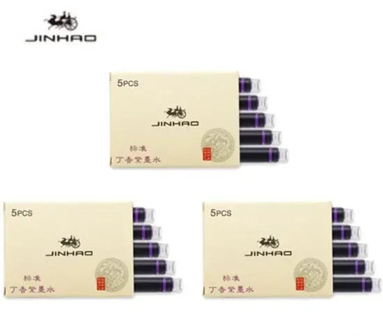 Fountain Pen Ink Cartridges – 5/10/15-Pack Refill for 2.6mm Pens