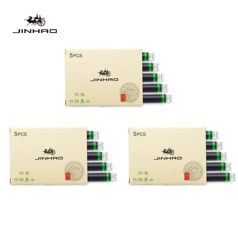 Fountain Pen Ink Cartridges – 5/10/15-Pack Refill for 2.6mm Pens