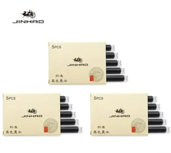 Fountain Pen Ink Cartridges – 5/10/15-Pack Refill for 2.6mm Pens