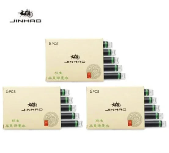 Fountain Pen Ink Cartridges – 5/10/15-Pack Refill for 2.6mm Pens
