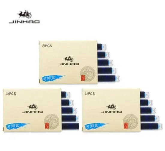 Fountain Pen Ink Cartridges – 5/10/15-Pack Refill for 2.6mm Pens