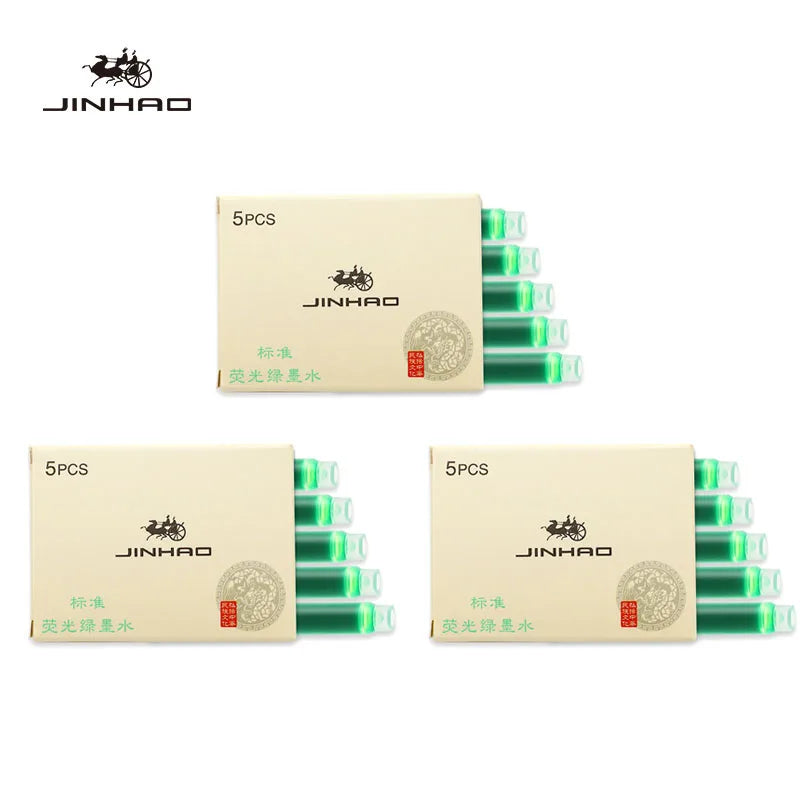 Fountain Pen Ink Cartridges – 5/10/15-Pack Refill for 2.6mm Pens